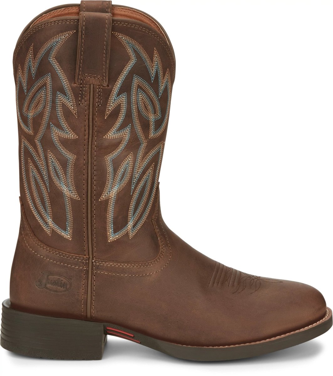 Justin Men's 11" Rendon Pecan Round Toe Western Boots - SE7530 - 8D