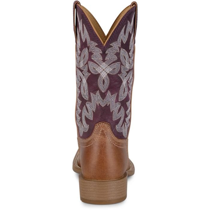 Justin Boots Women's 11" Plum Goat Square Toe Western Boots - UN2340-6B