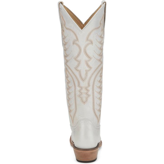 Justin Women's 15" Evelyn Vintage White Round Toe Western Boot - VN4403 - 6B