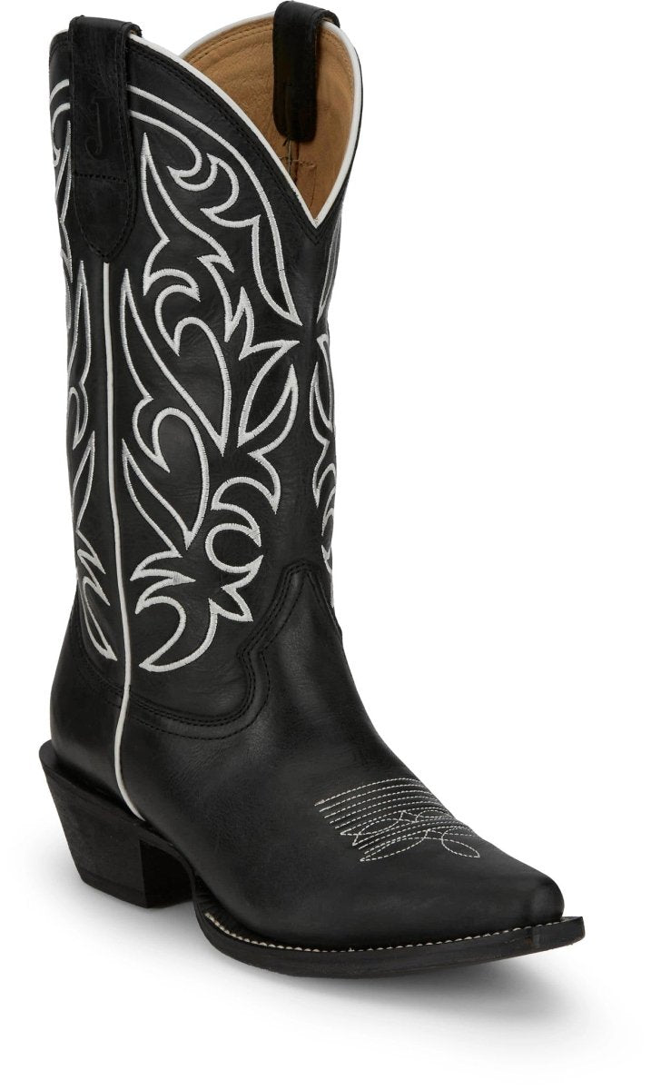 Justin Women's 12" Josephine Midnight Snip Toe Western Boot - VN4432 - 6B