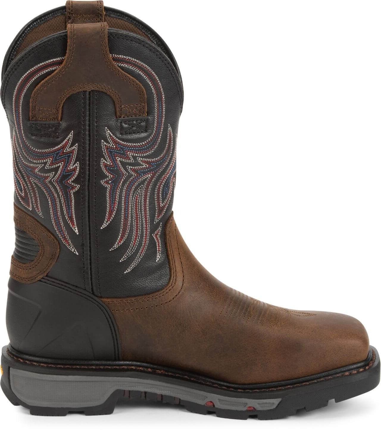 Justin Men's 11" Tanker Brown Square Steel Toe Work Boot - WK2104 - 7D