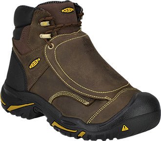 KEEN Utility Men's Mt. Vernon 6'' Met Guard Waterproof Brown Work Boot - 1016166 - 7D