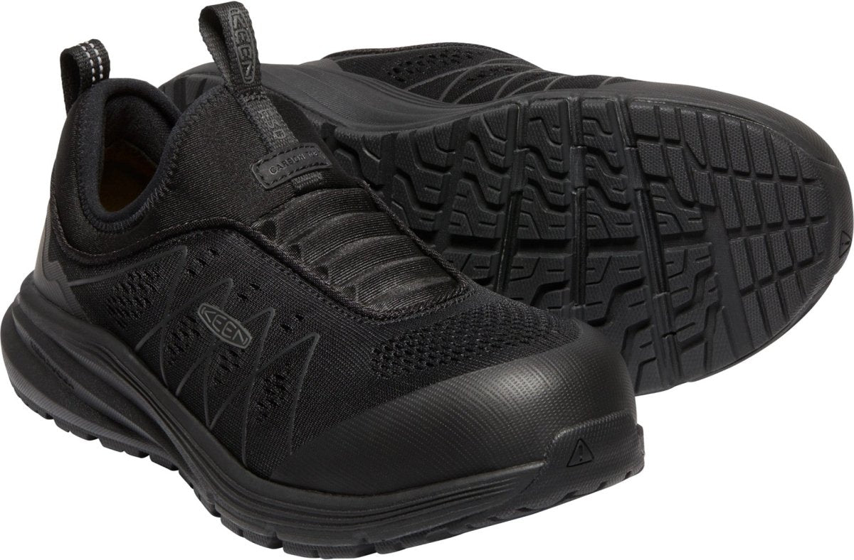 KEEN Utility Women's 5" Black Vista Energy Shift ESD Carbon - Fiber Toe Slip - On Work Shoe - 1026372 - 5M