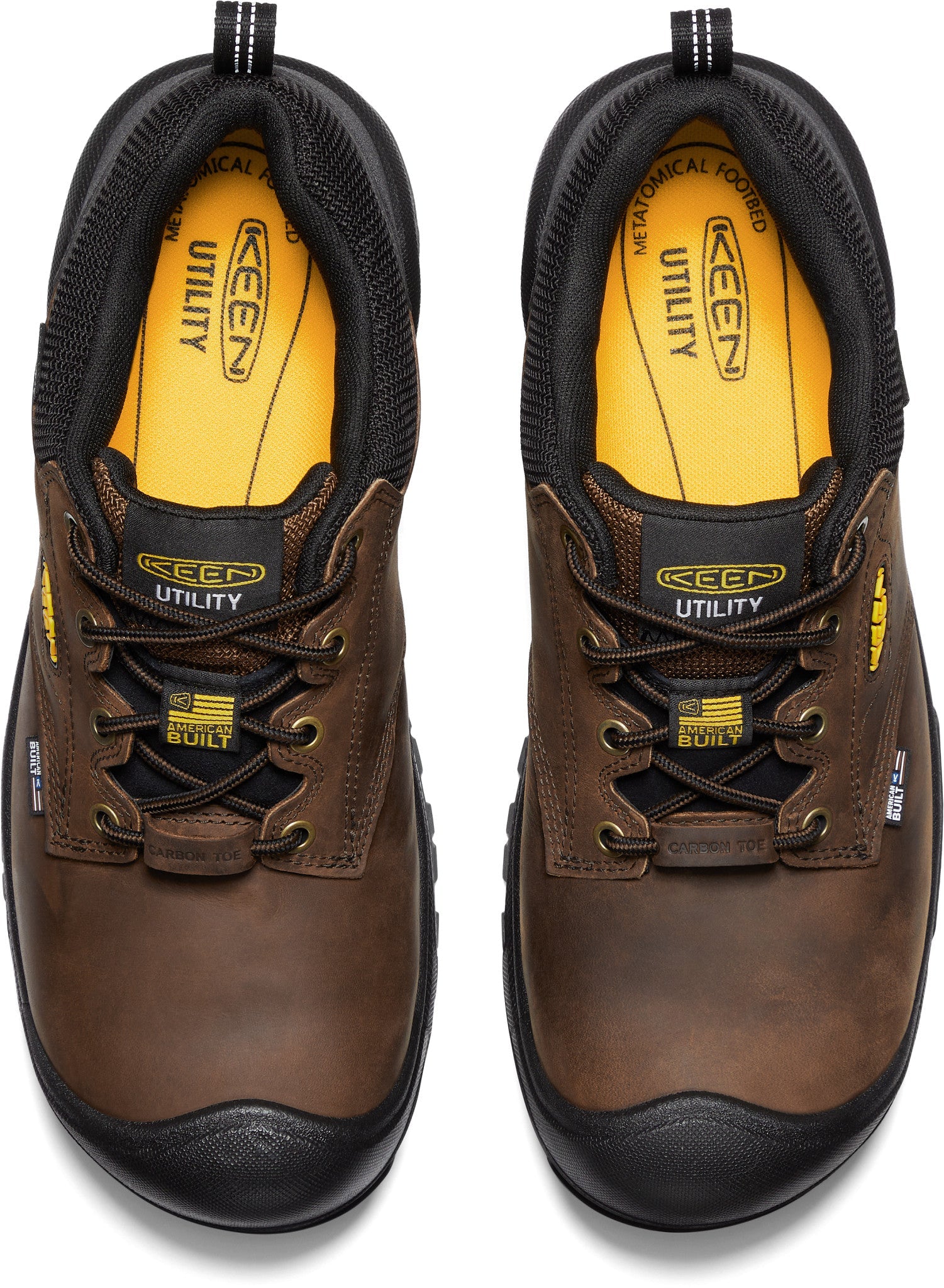 KEEN Utility Men's Brown Independence Oxford Carbon Fiber Waterproof Work Shoe - 1028285 - 7D