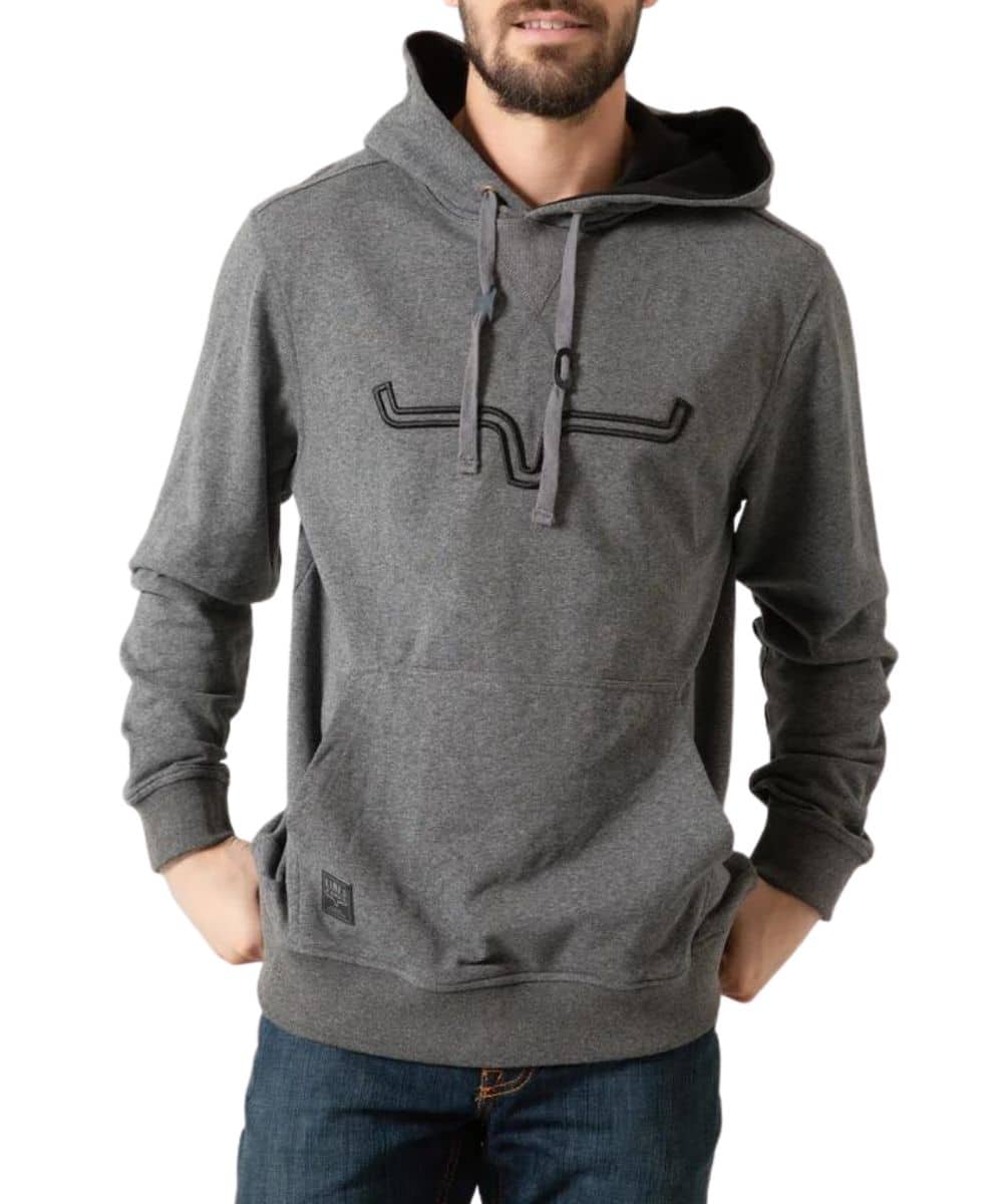 Kimes Ranch Men's Fast Talker Charcoal Grey Hoodie - F22 - 439584 - S