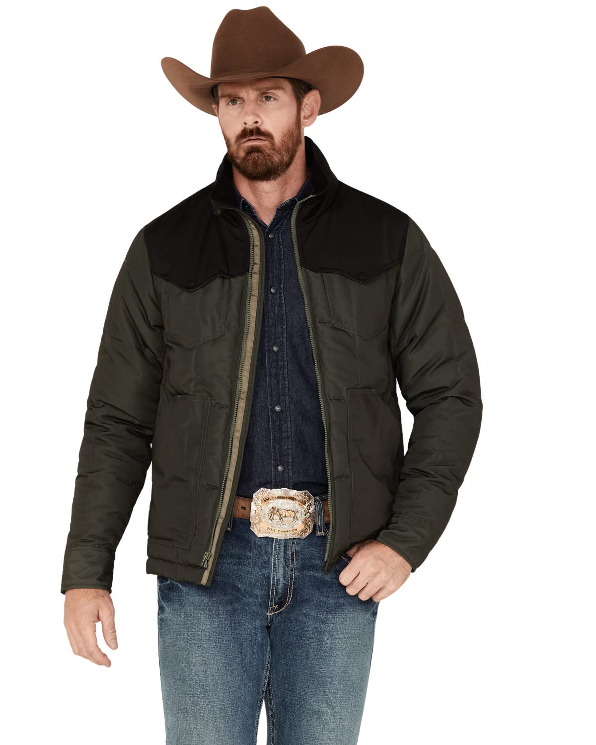 Kimes Ranch Men's Black & Army Colt Jacket - F22 - 605944 - S