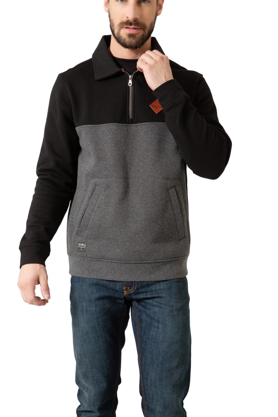 Kimes Ranch Men's Diamond Head Black Quarter Zip Sweatshirt - F23 - 13012330 - S