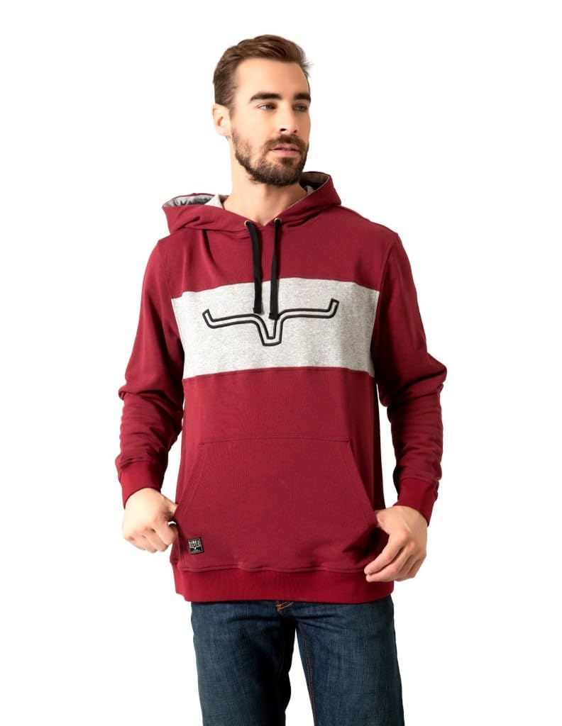 Kimes Ranch Men's Ripon Burgundy Hoodie - F23 - 13612415 - S