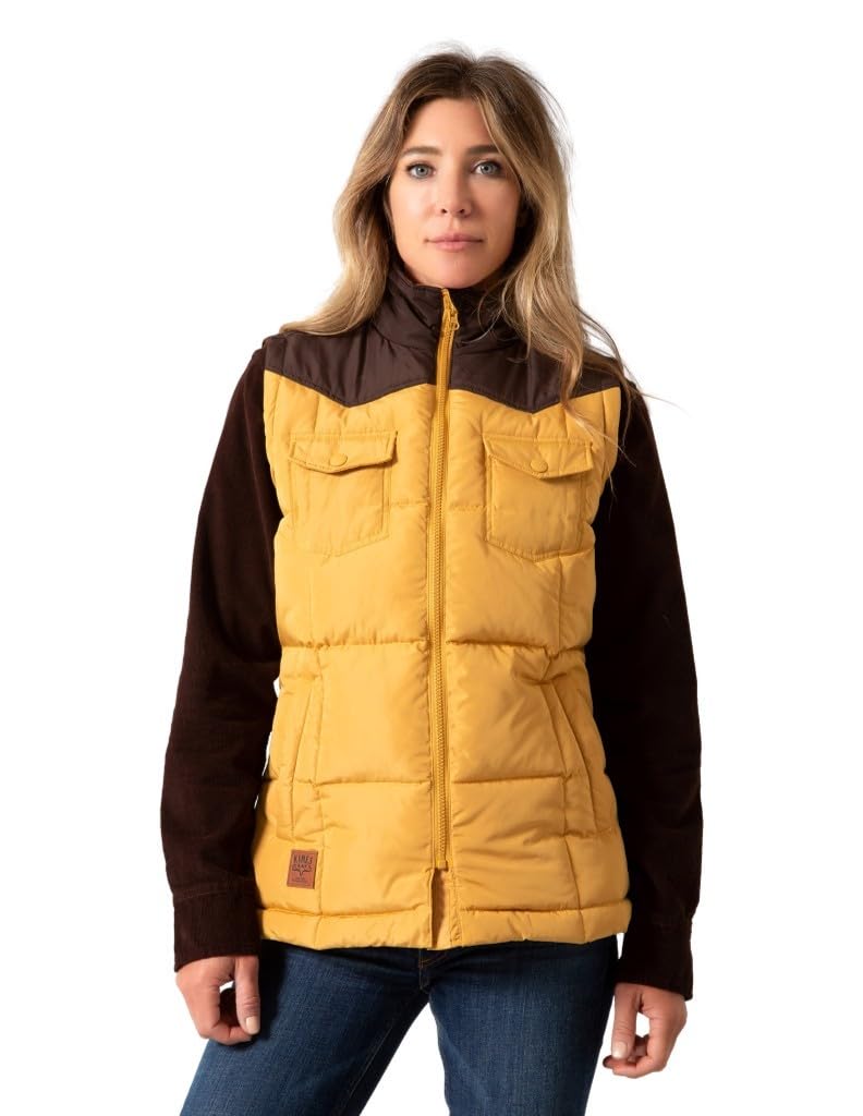 Kimes Ranch Women's Wyldfire Mustard Yellow Vest - F23 - 14572401 - S