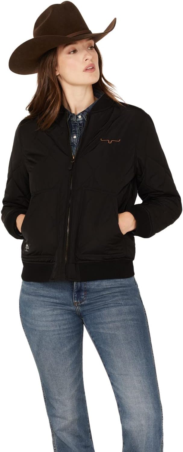 Kimes Ranch Women's Marinos Bomber Black Jacket - WJA0000007 - BK001 - XS