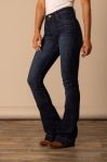Kimes Ranch Ladies Jennifer Dark Wash Denim Trouser Jeans - WJE0000008-BLUE-0X30