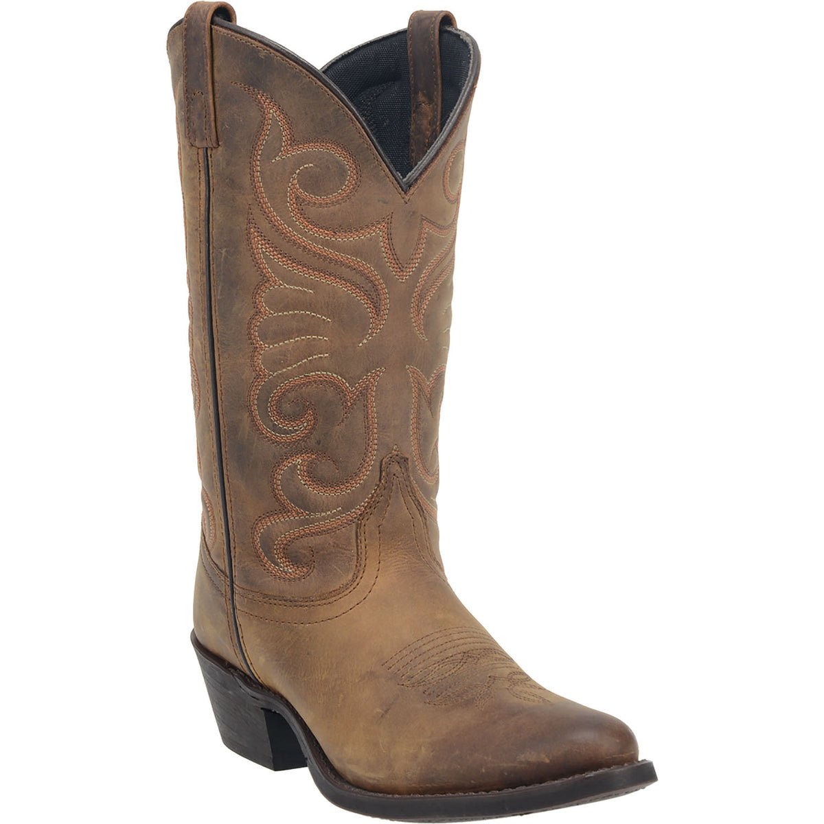 Laredo Women's 11" Bridget Brown Round Toe Western Boot - 51084 - 6M