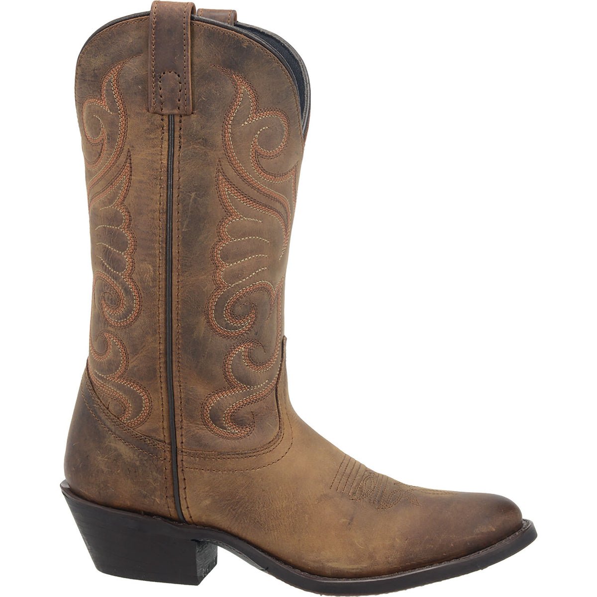 Laredo Women's 11" Bridget Brown Round Toe Western Boot - 51084 - 6M