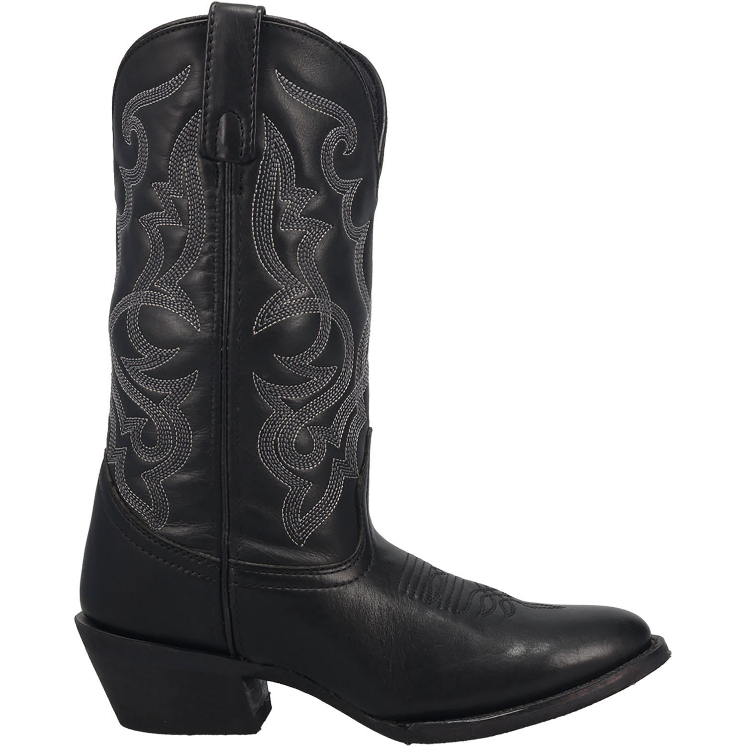 Laredo Women's 11" Maddie Black Round Toe Leather Western Boot - 51110 - 6M