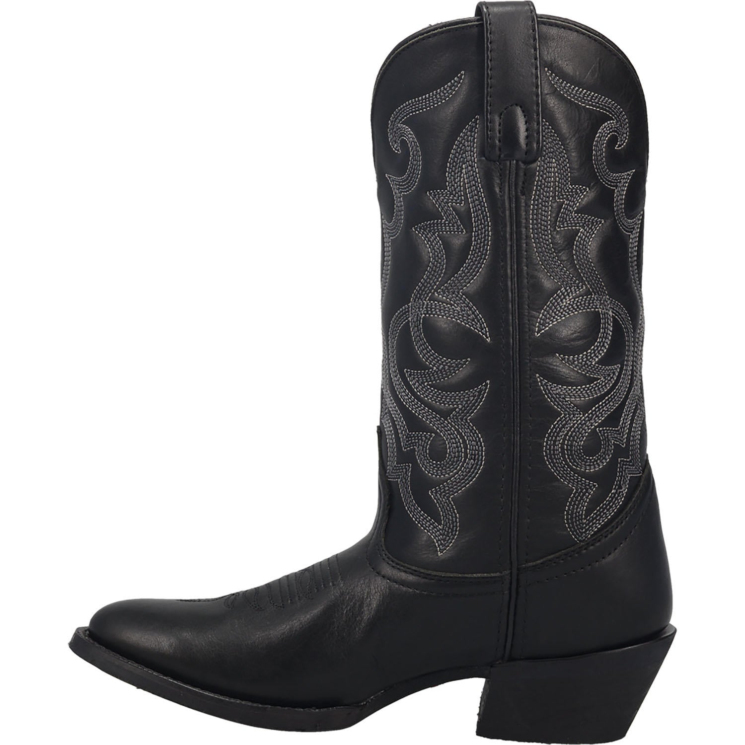 Laredo Women's 11" Maddie Black Round Toe Leather Western Boot - 51110 - 6M