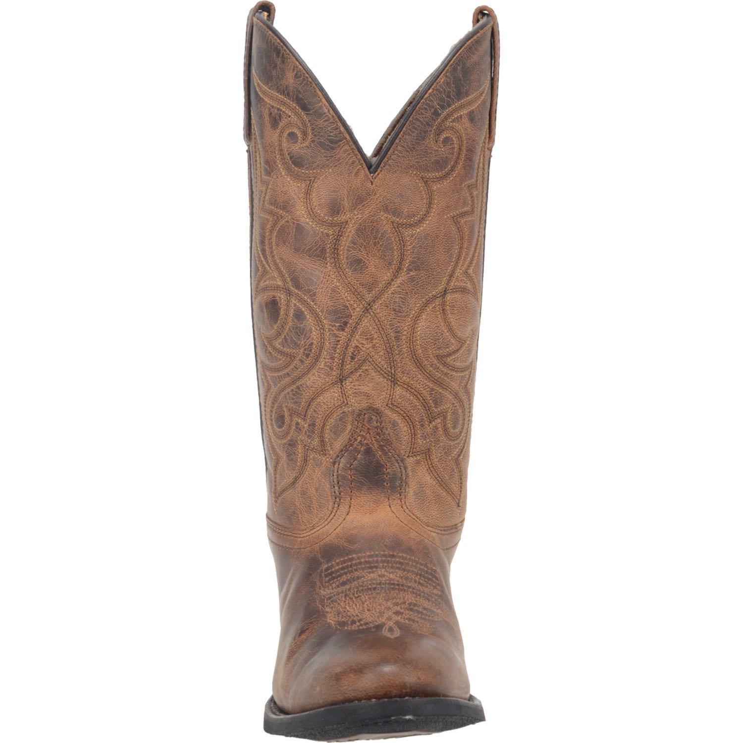 Laredo Women's 11" Maddie Brown Round Toe Leather Western Boot - 51112 - 6M