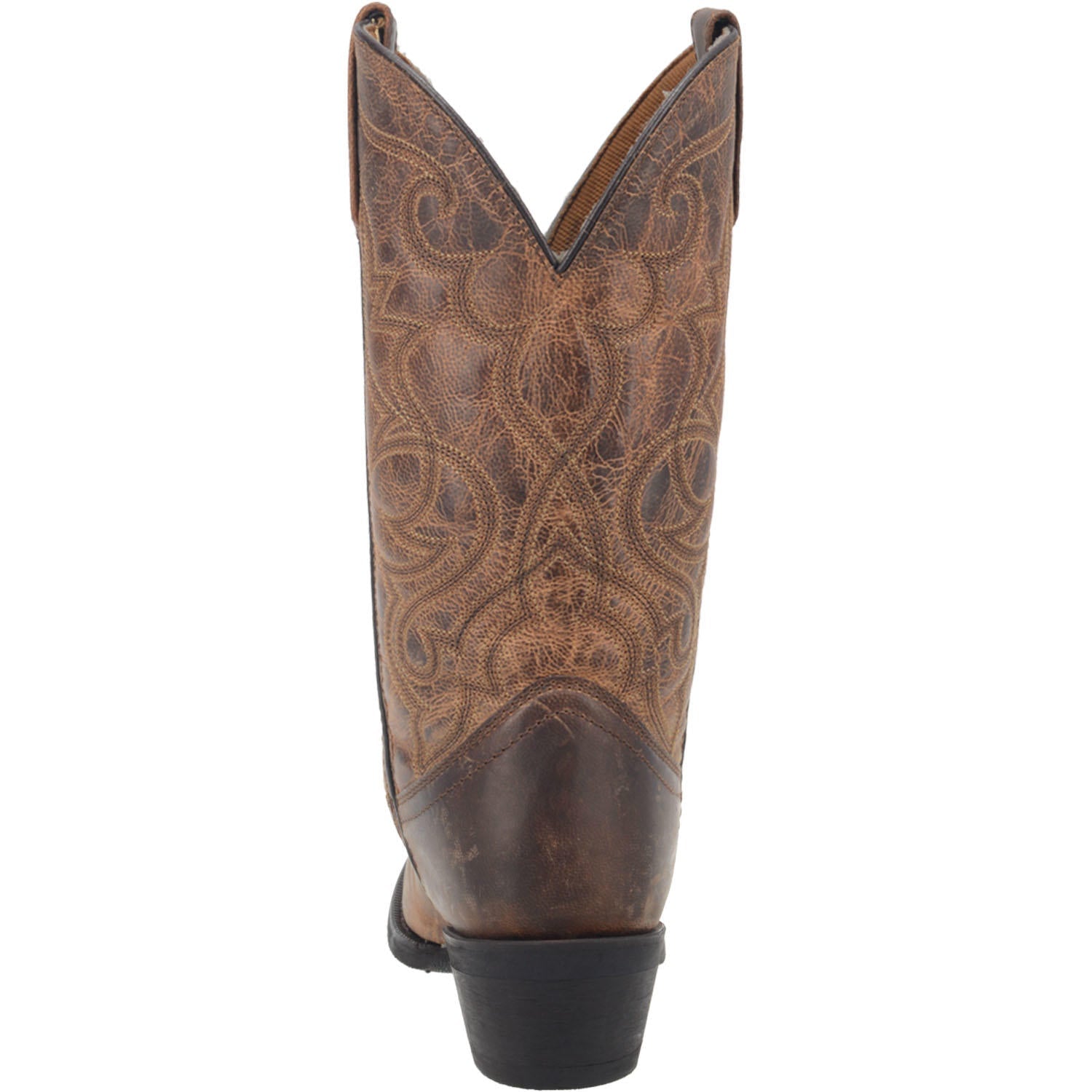 Laredo Women's 11" Maddie Brown Round Toe Leather Western Boot - 51112 - 6M