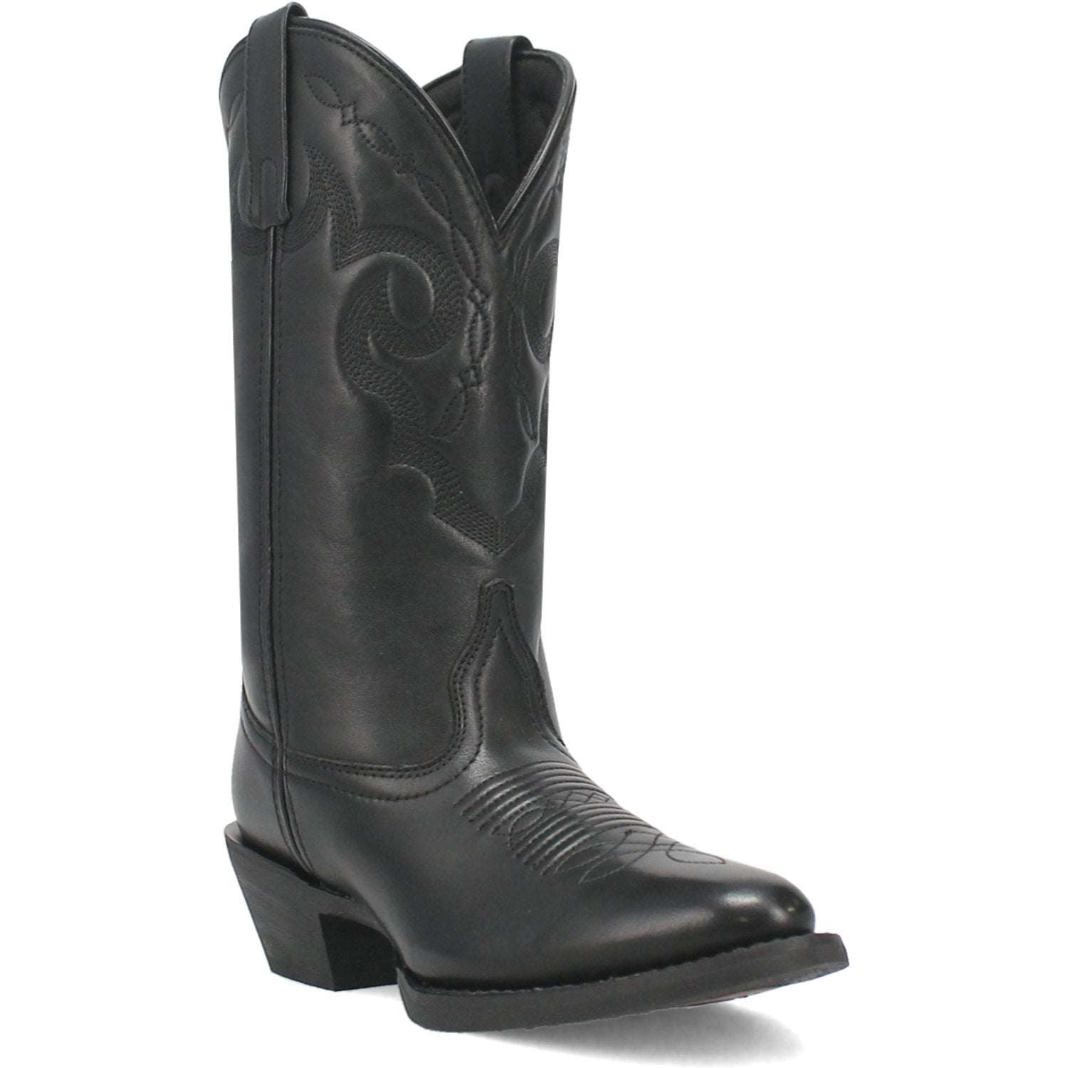 Laredo Women's 12" Black Maxine Round Toe Western Boot - 51195 - 6M