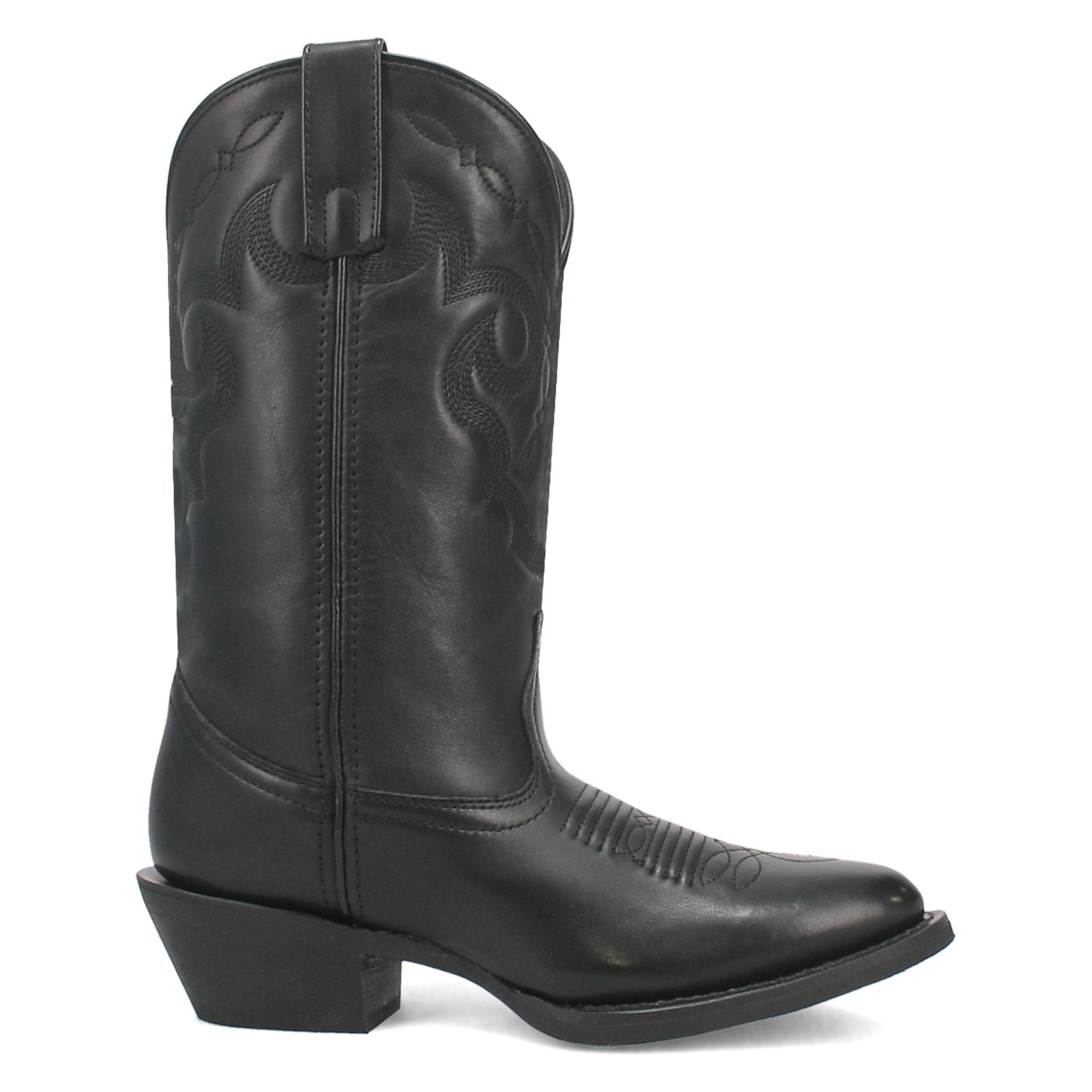 Laredo Women's 12" Black Maxine Round Toe Western Boot - 51195 - 6M