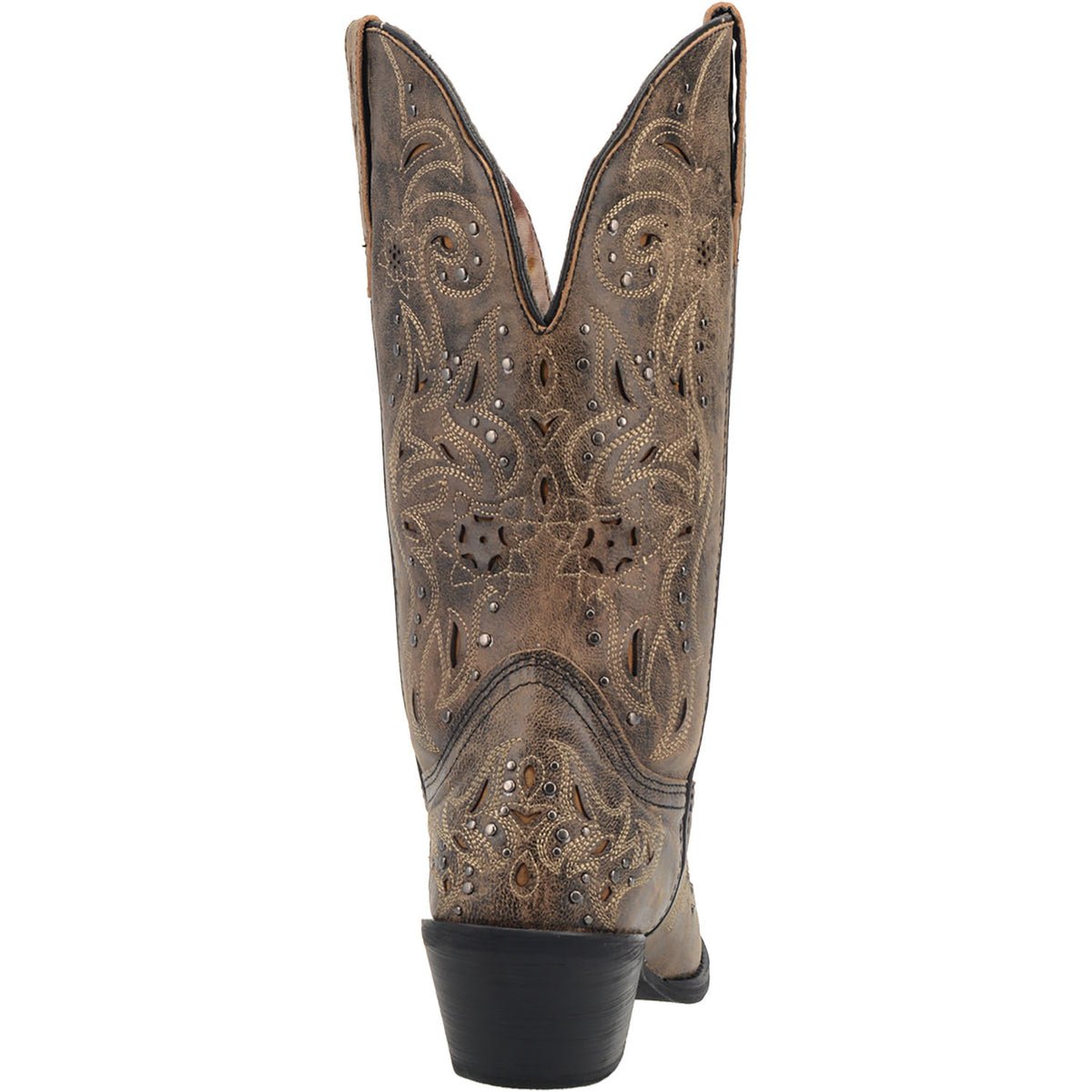 Laredo Women's 12" Vanessa Snip Toe Brown Western Boot - 52050 - 6W