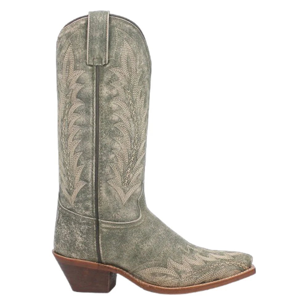 Laredo Women's 12" Green Emmylee Snip Toe Western Boot - 52159 - 6M