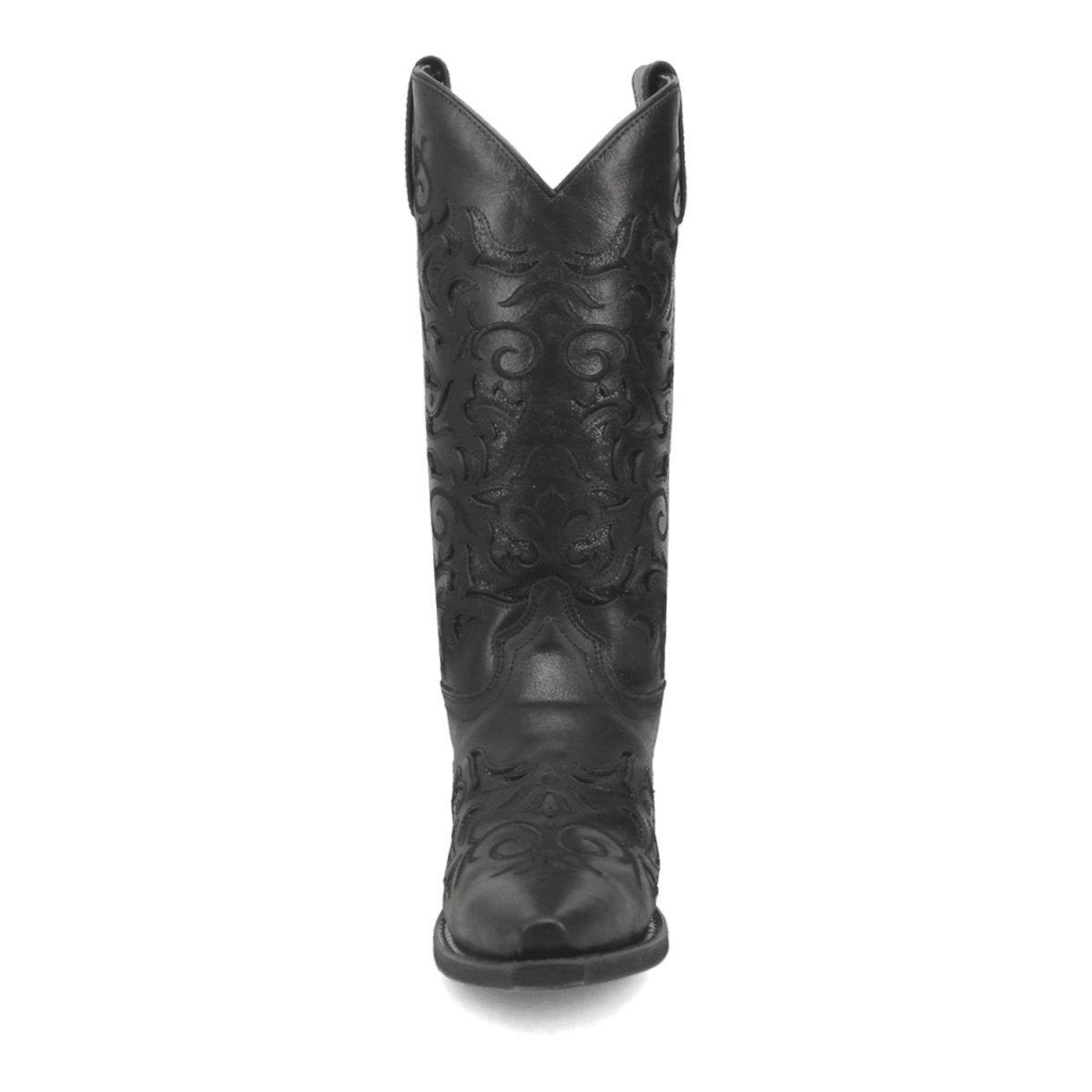 Laredo Women's Night Sky Black Leather Snip Toe Boots - 52450 - 6M