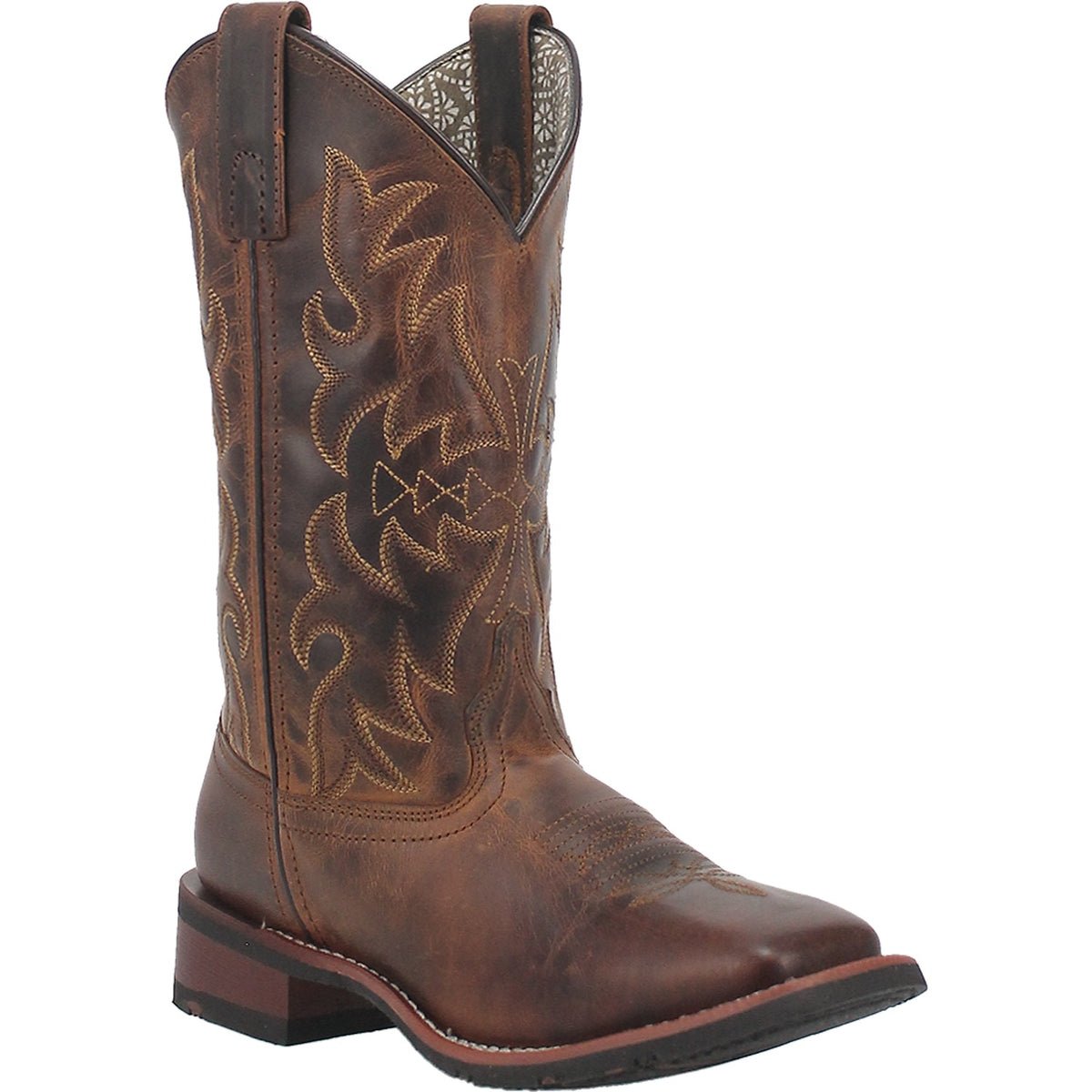 Laredo Women's 11" Anita Tan Square Toe Western Boot - 5602 - 6M