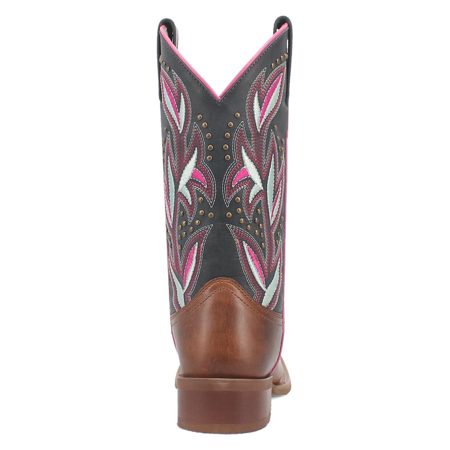 Laredo Women's 12" Lydia Tan & Blue Square Toe Western Boot - 5604 - 6M