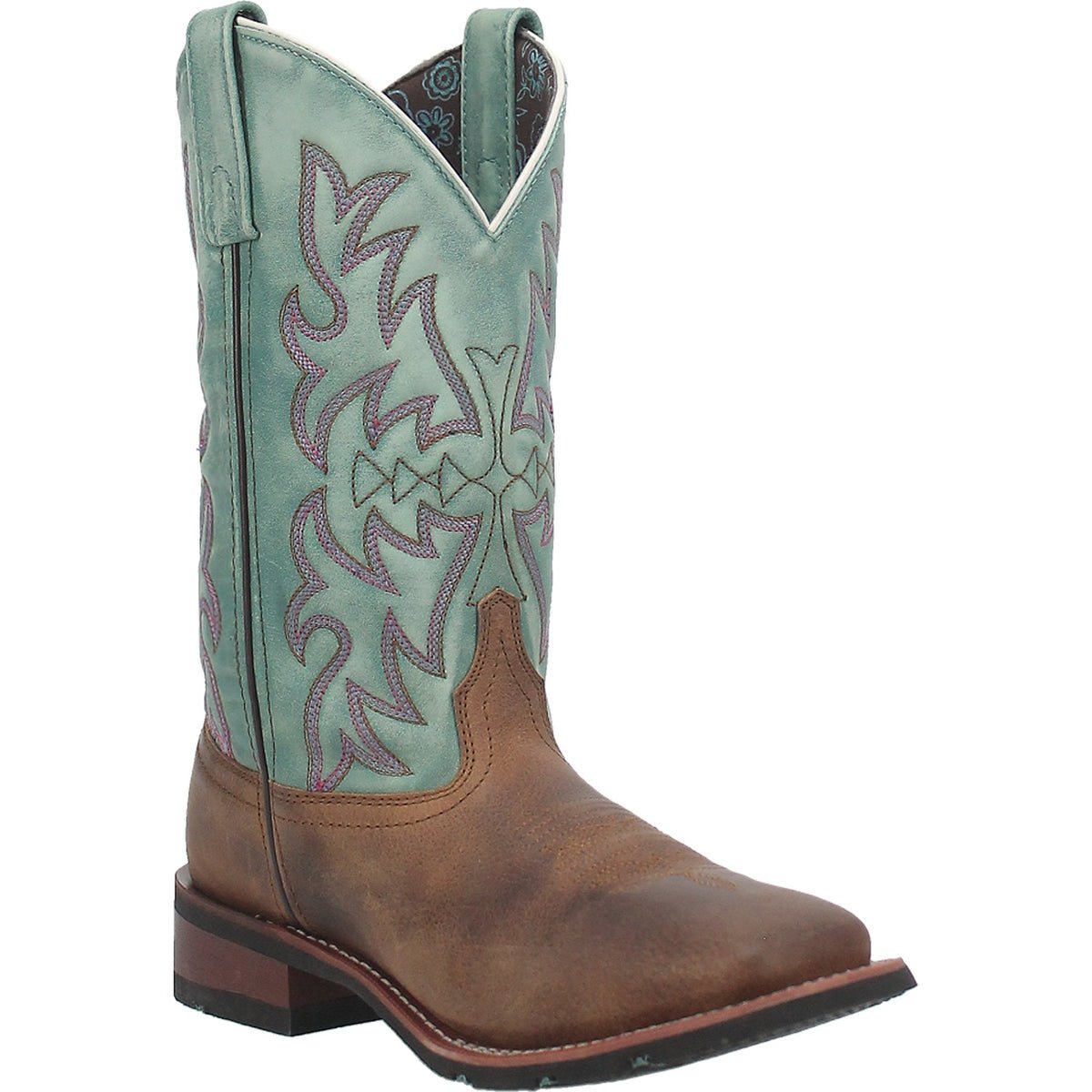 Laredo Women's 11" Anita Brown Square Toe Western Boot - 5607 - 6M