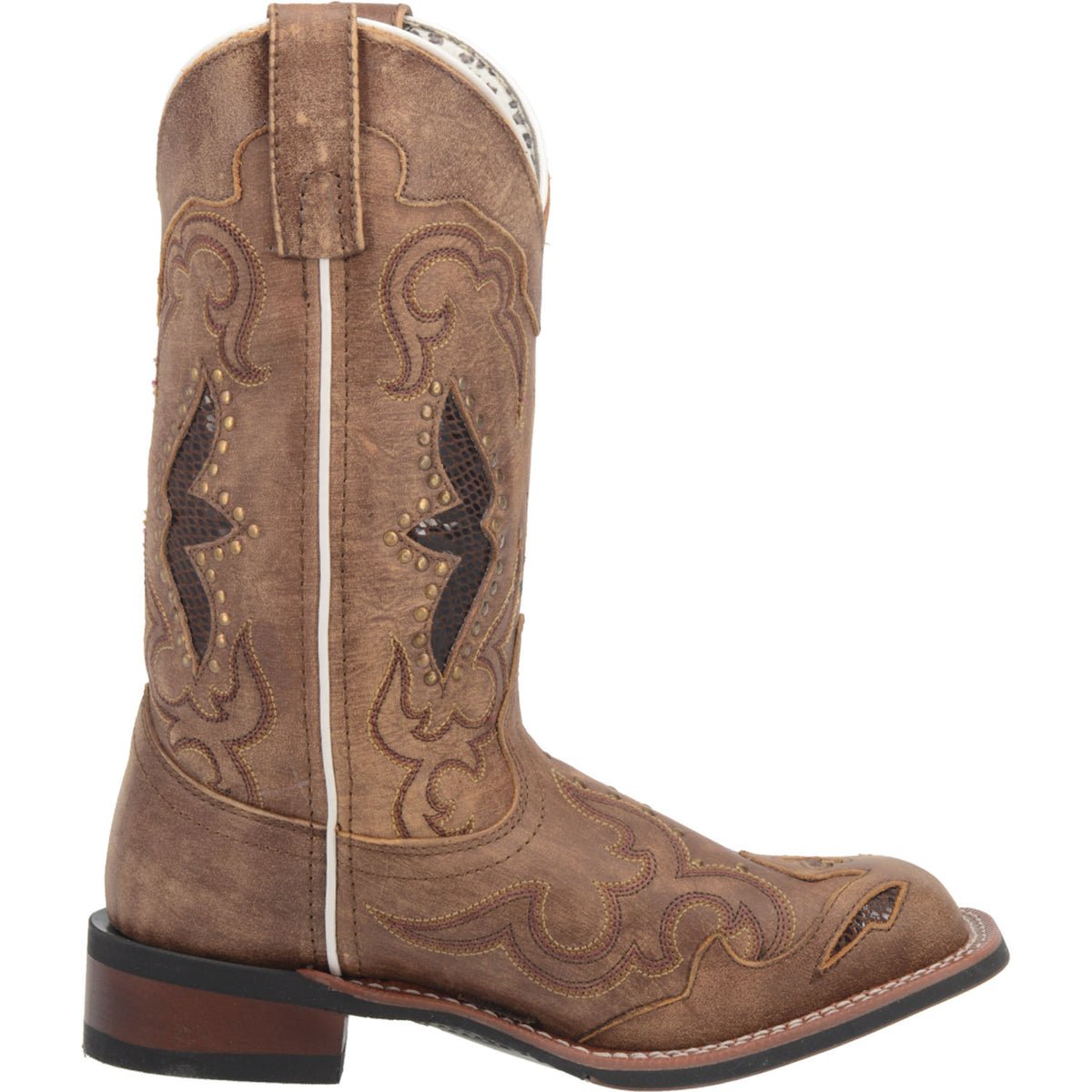 Laredo Women's 11" Spellbound Tan Square Toe Western Boot - 5661 - 6M