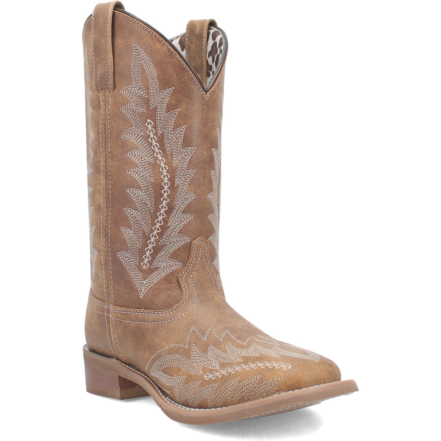 Laredo Women's 11" Cheyenne Tan Square Toe Western Boot - 5717 - 6M