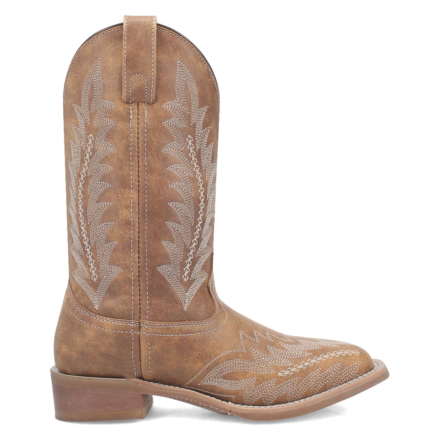 Laredo Women's 11" Cheyenne Tan Square Toe Western Boot - 5717 - 6M