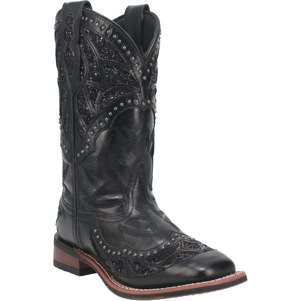 Laredo Women's 11" Eternity Black Square Toe Western Boot - 5970 - 6M