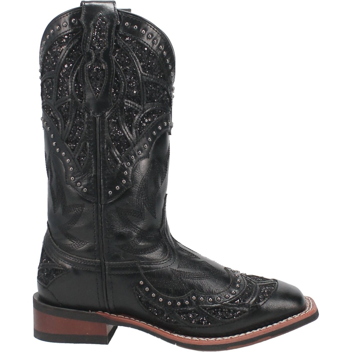 Laredo Women's 11" Eternity Black Square Toe Western Boot - 5970 - 6M