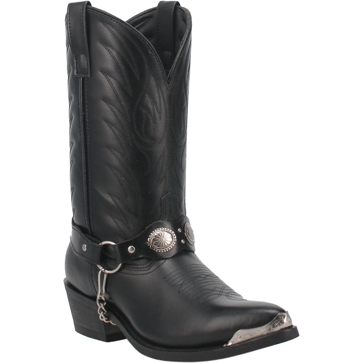 Laredo Men's 12" Tallahassee Black Pointed Toe Dress Boots Mid Calf Boot - 6770 9D