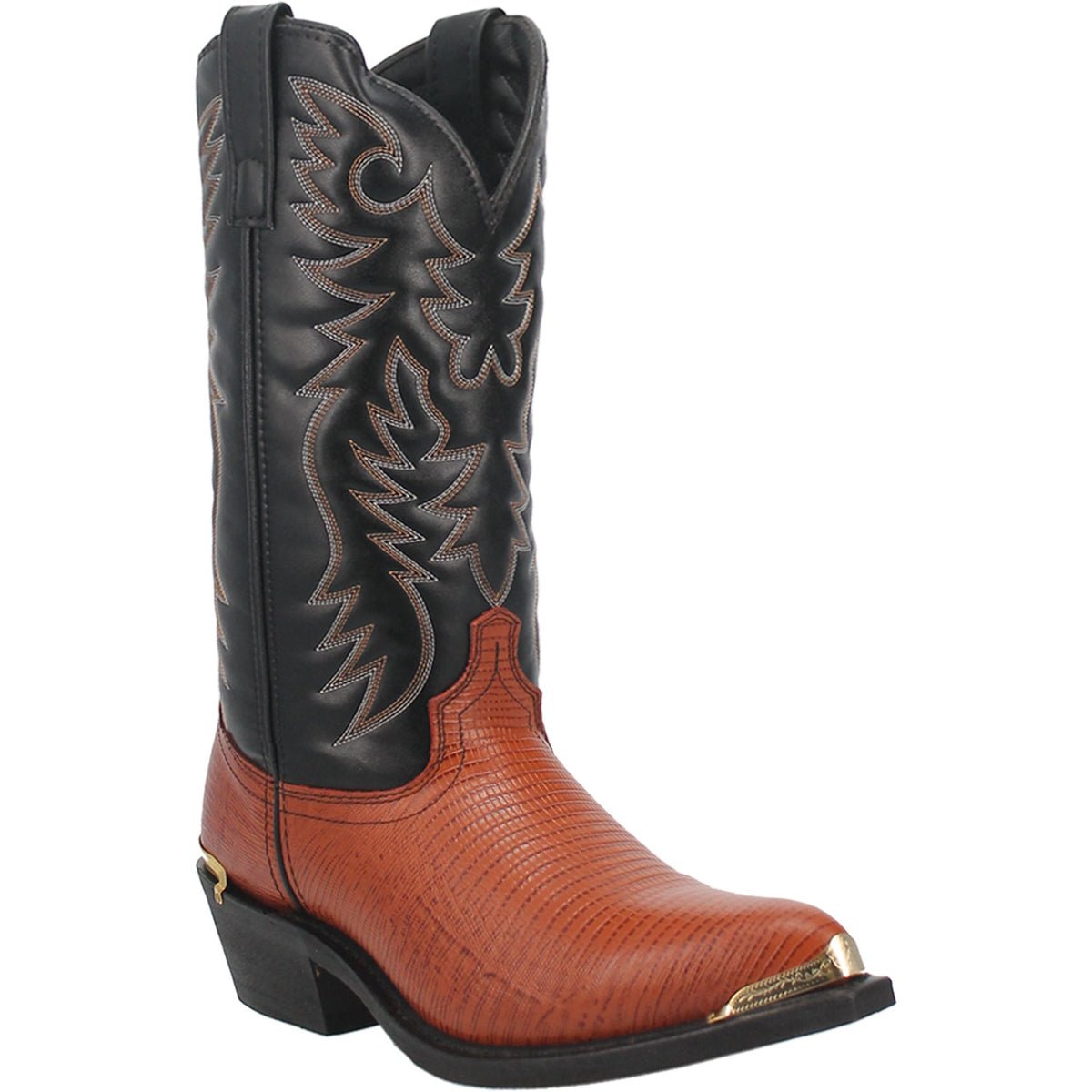 Laredo Men's 13" Atlanta Lizard Print Mid Calf Snip Toe Western Boot - 68086 9D