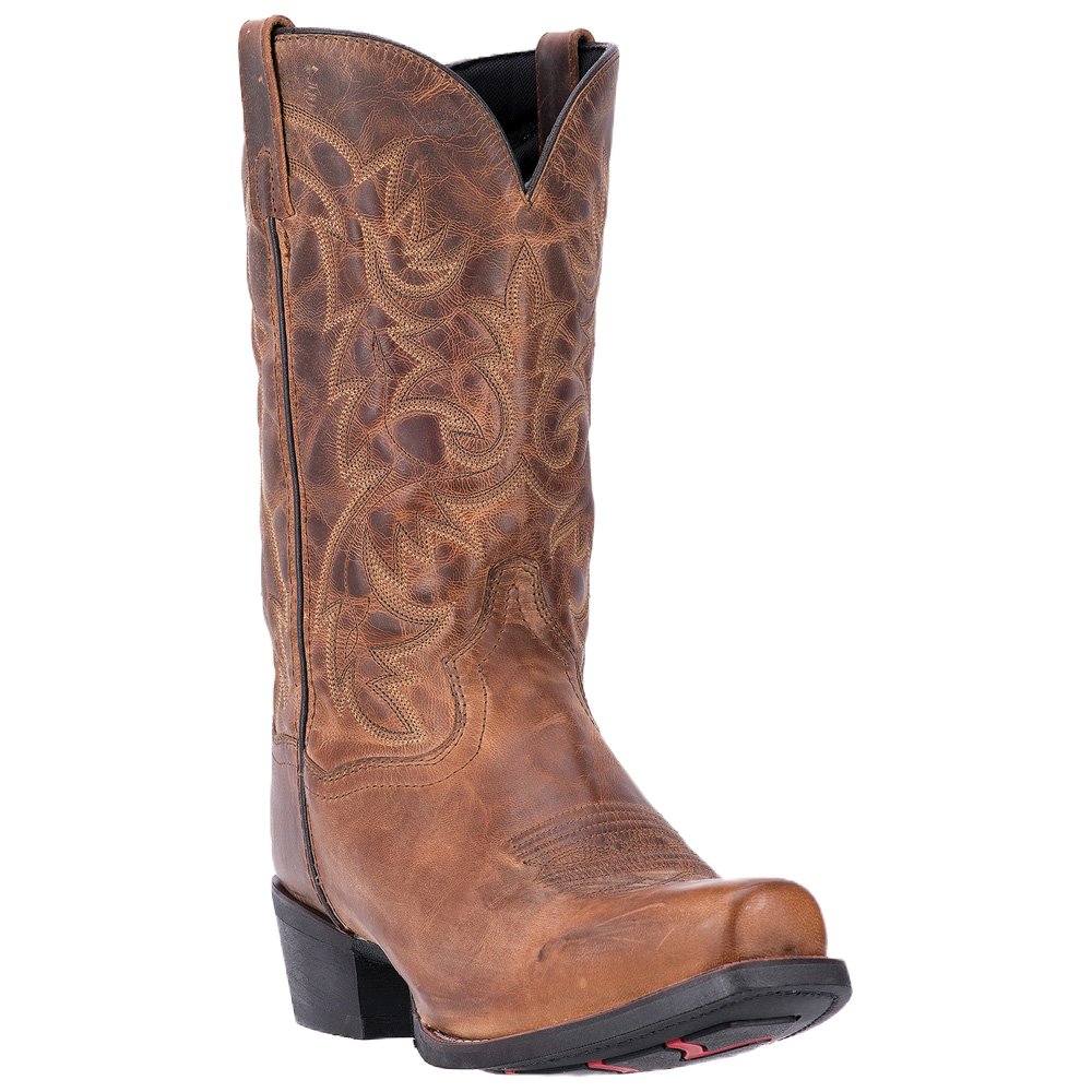 Laredo Men's 12" Bryce Tan Leather Narrow Square Toe Boot - 68442 - 7D