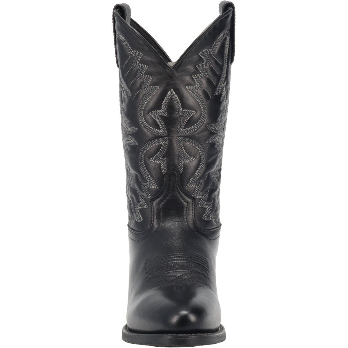 Laredo Men's 12" Birchwood Black Leather Round Toe Western Boot - 68450 - 7D