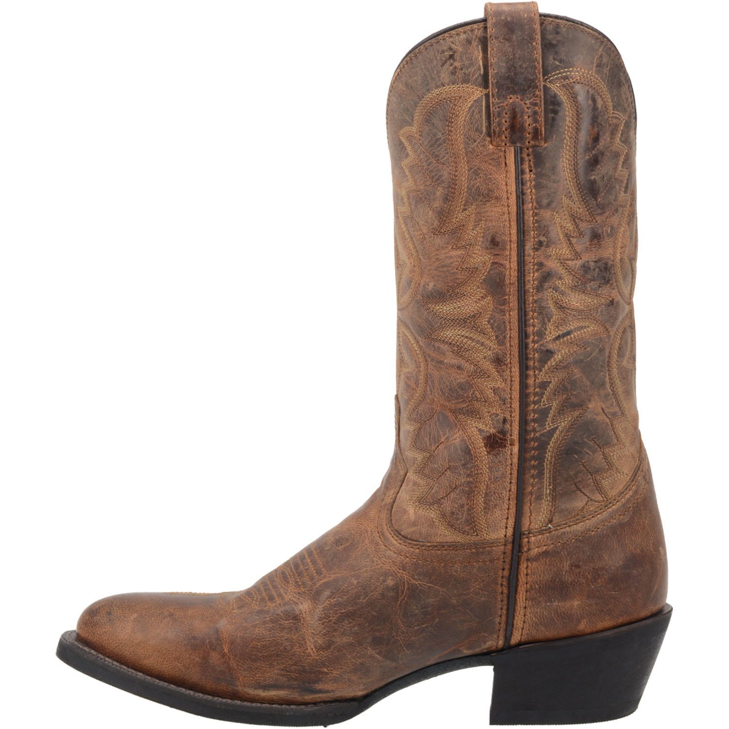 Laredo Men's 12" Birchwood Tan Round Toe Leather Western Boot - 68452 - 7D