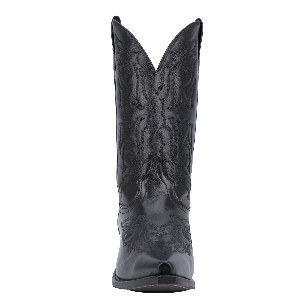 Laredo Men's 12" Black Hawk Leather Snip Toe Western Boot - 6860 - 7D