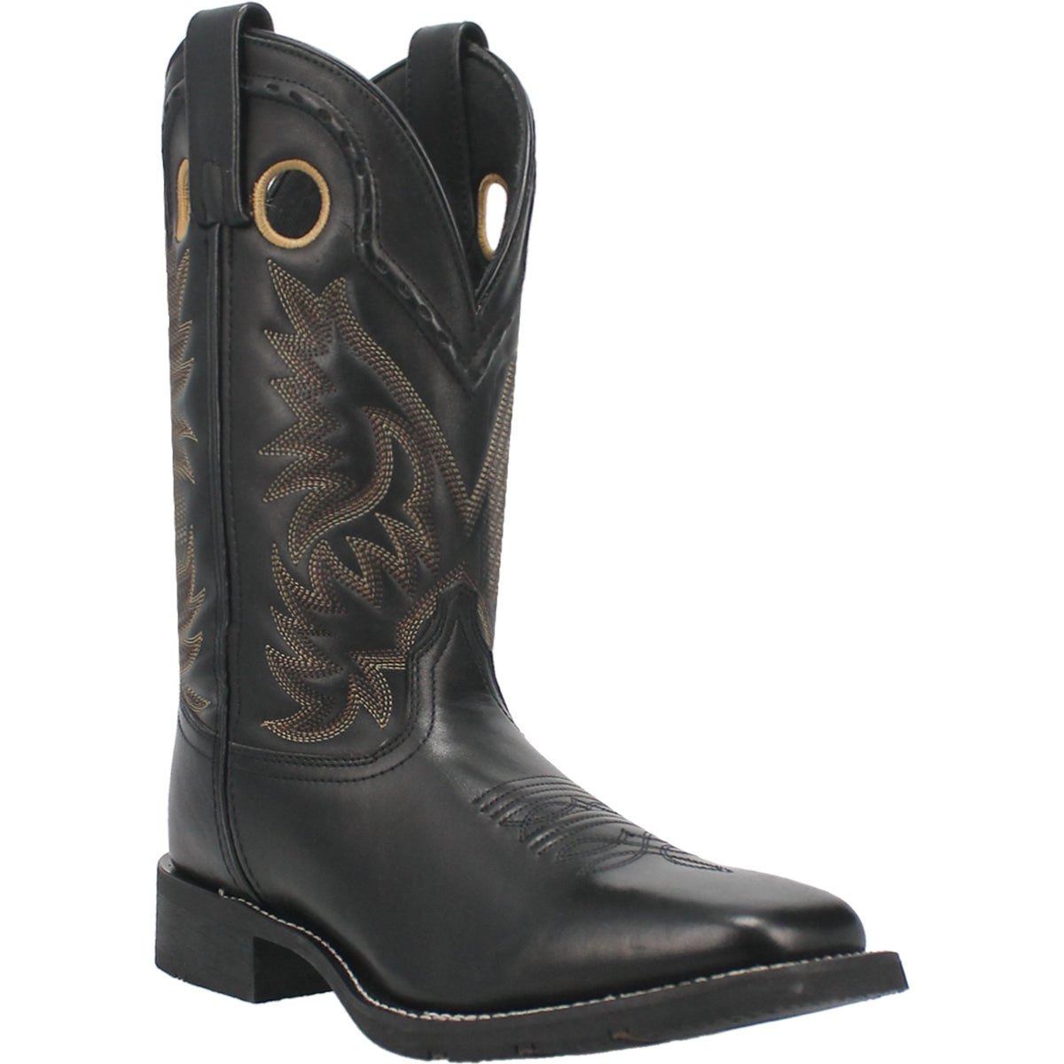 Laredo Men's 11" Kane Black Square Toe Western Boot - 7710 - 7D