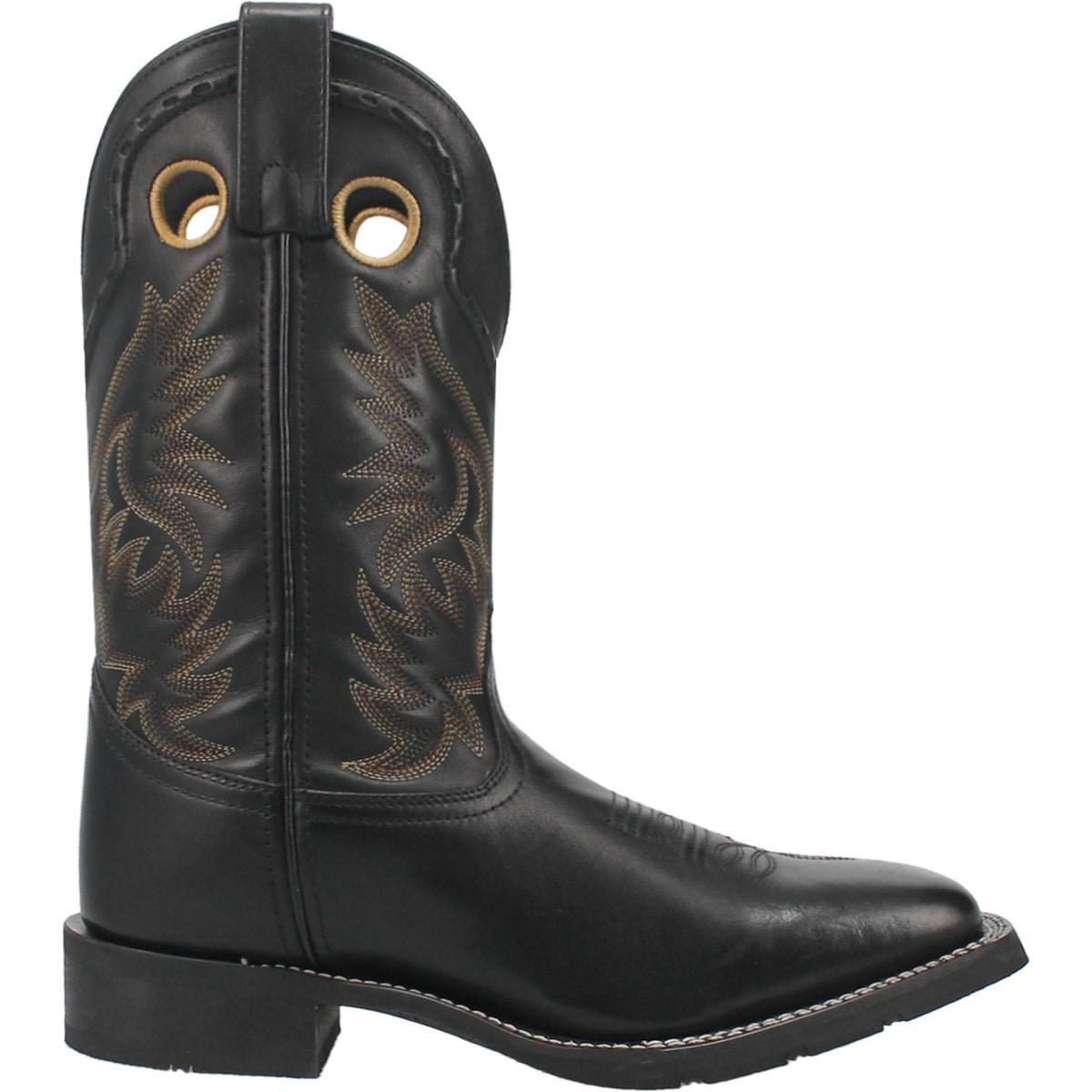 Laredo Men's 11" Kane Black Square Toe Western Boot - 7710 - 7D