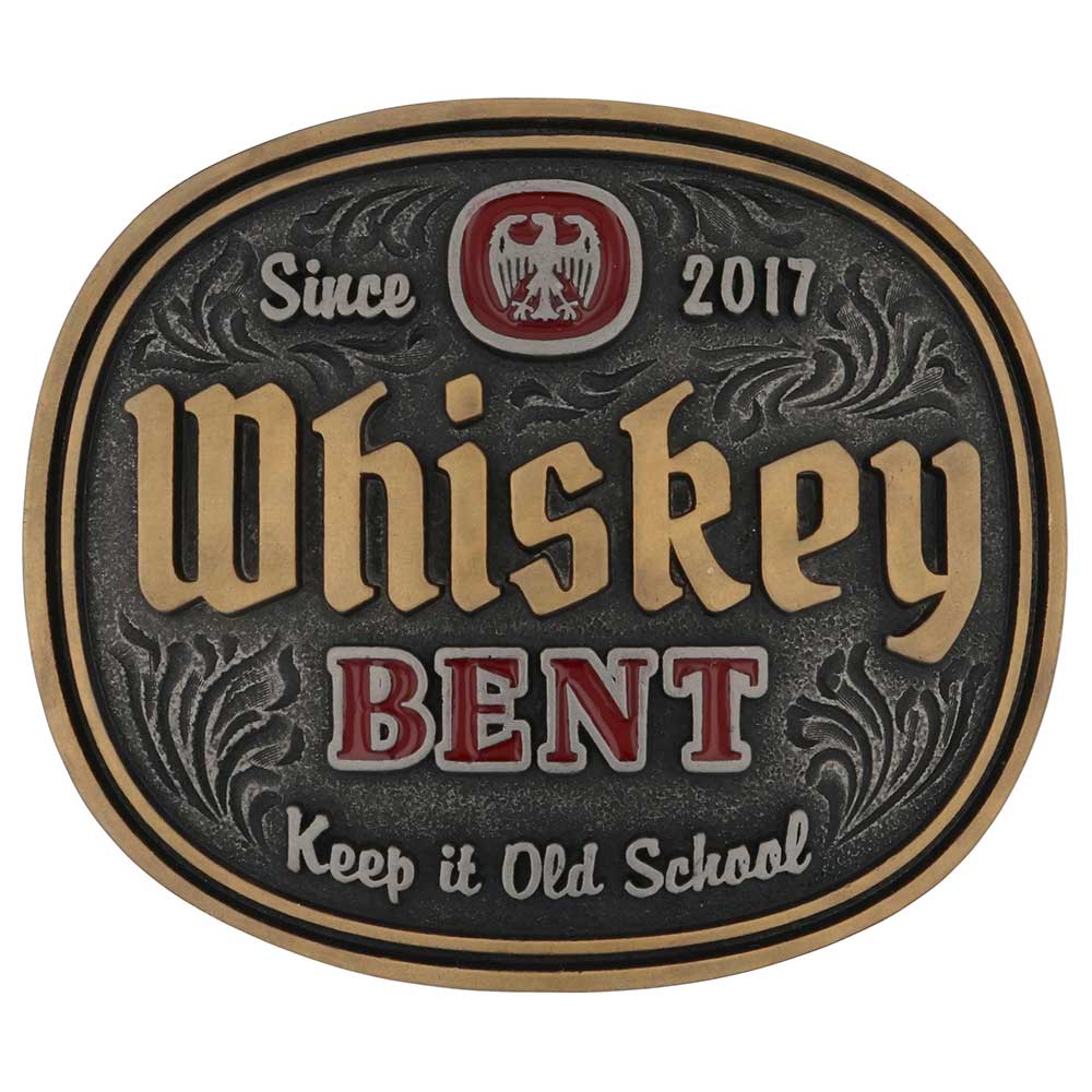 Montana Silversmiths Keep it Old School Whiskey Bent Buckle - A1018WR