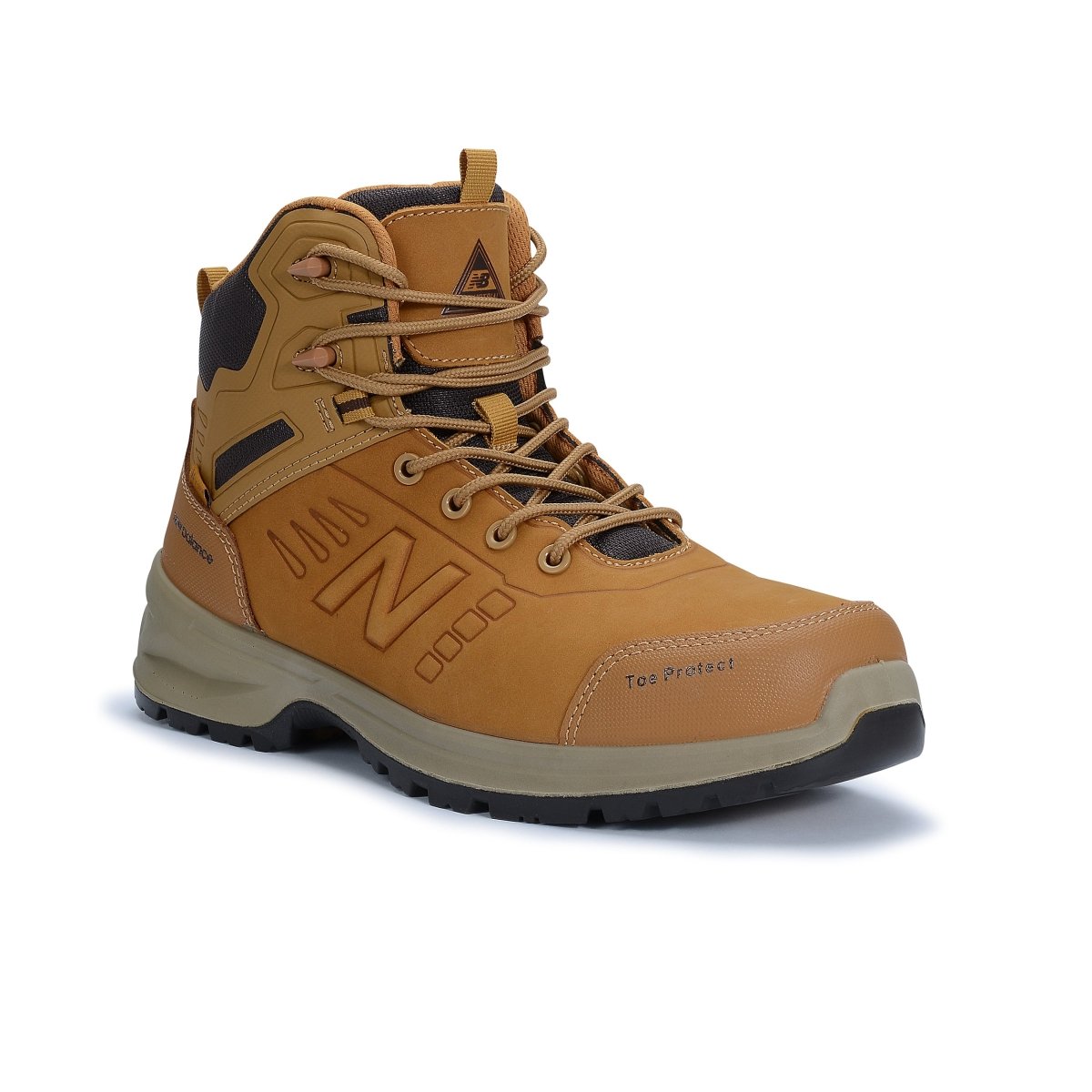 New Balance Men's 6" Calibre Wheat Brown Composite Toe Side - Zipper Work Boot - MIDCLBRWH - 7EE