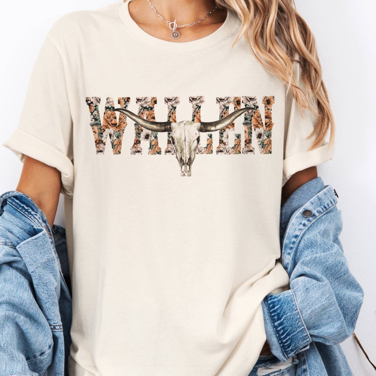 Par.tees Wallen Country Music Concert Nashville Southern Graphic Tee - Cream - WALLENCRM-S