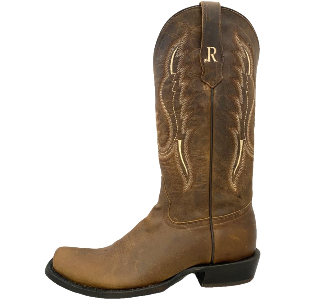 R. Watson Men's 13" Bay Apache Cowhide and Bay Apache Cowhide Western Boot - RW7007 - 1 - 7.5D