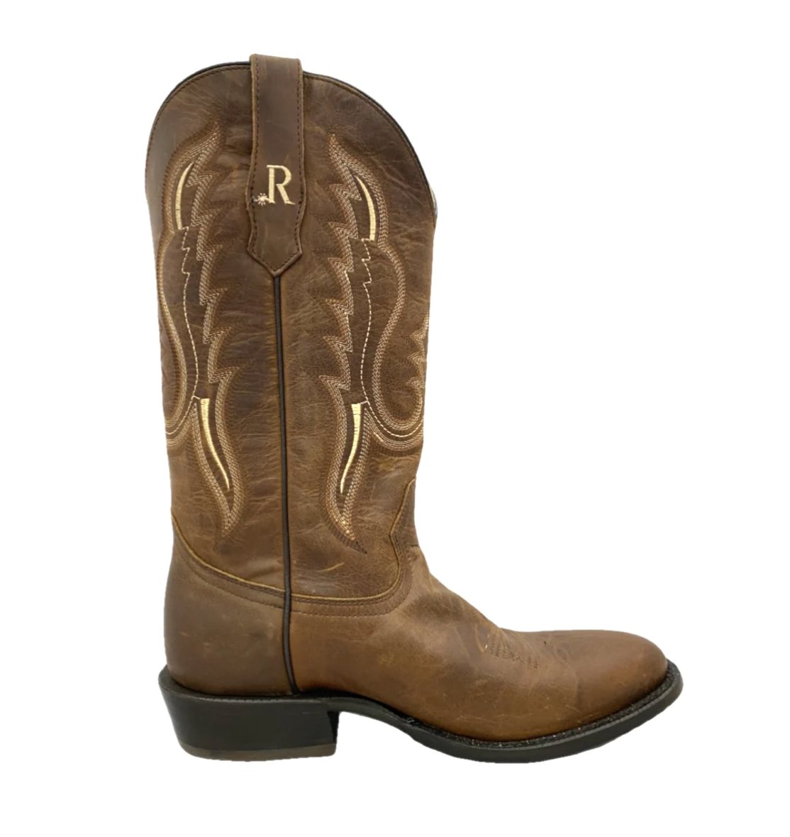 R Watson Men's 13" Bay Apache Cowhide / Bay Apache Cowhide Western Boot - RW7007 - 3 - 7D