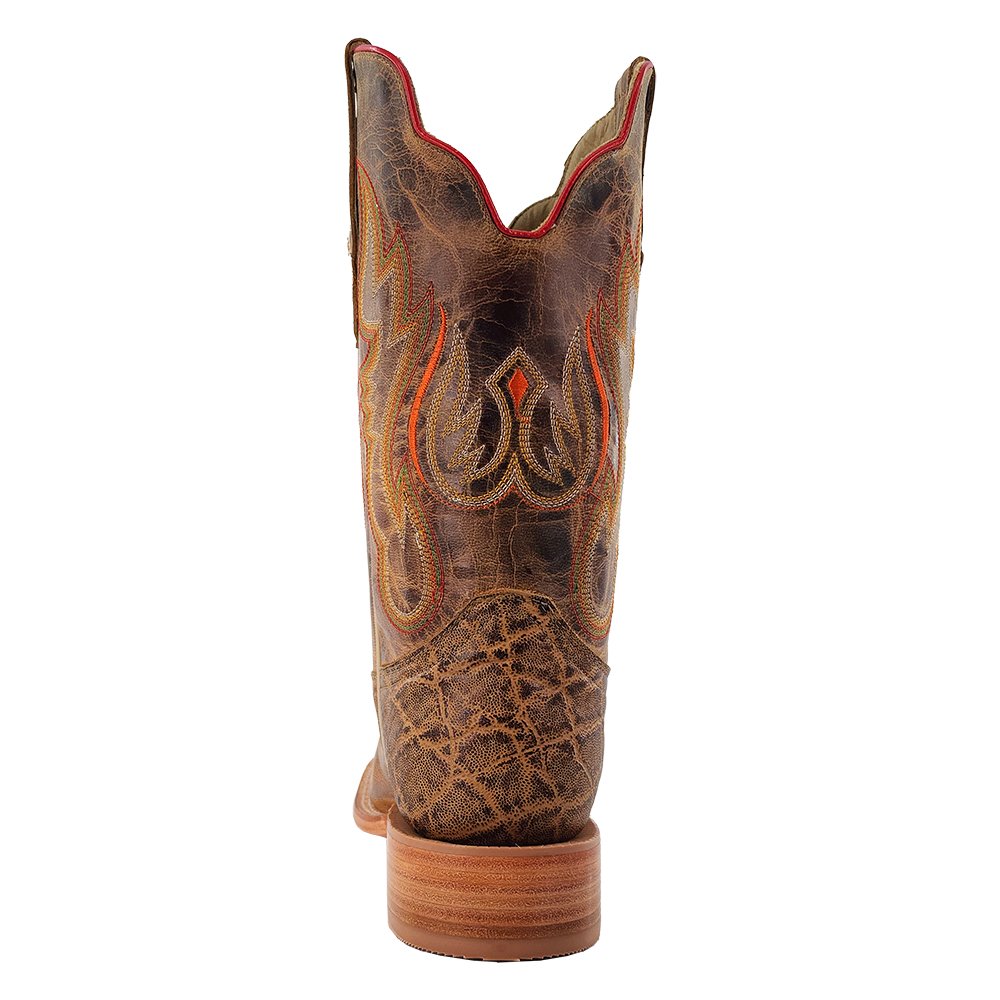 R. Watson Mens 11" Crazy Tan Goat Wide Square Toe Western Boots - RW8032 - 2 - 7D