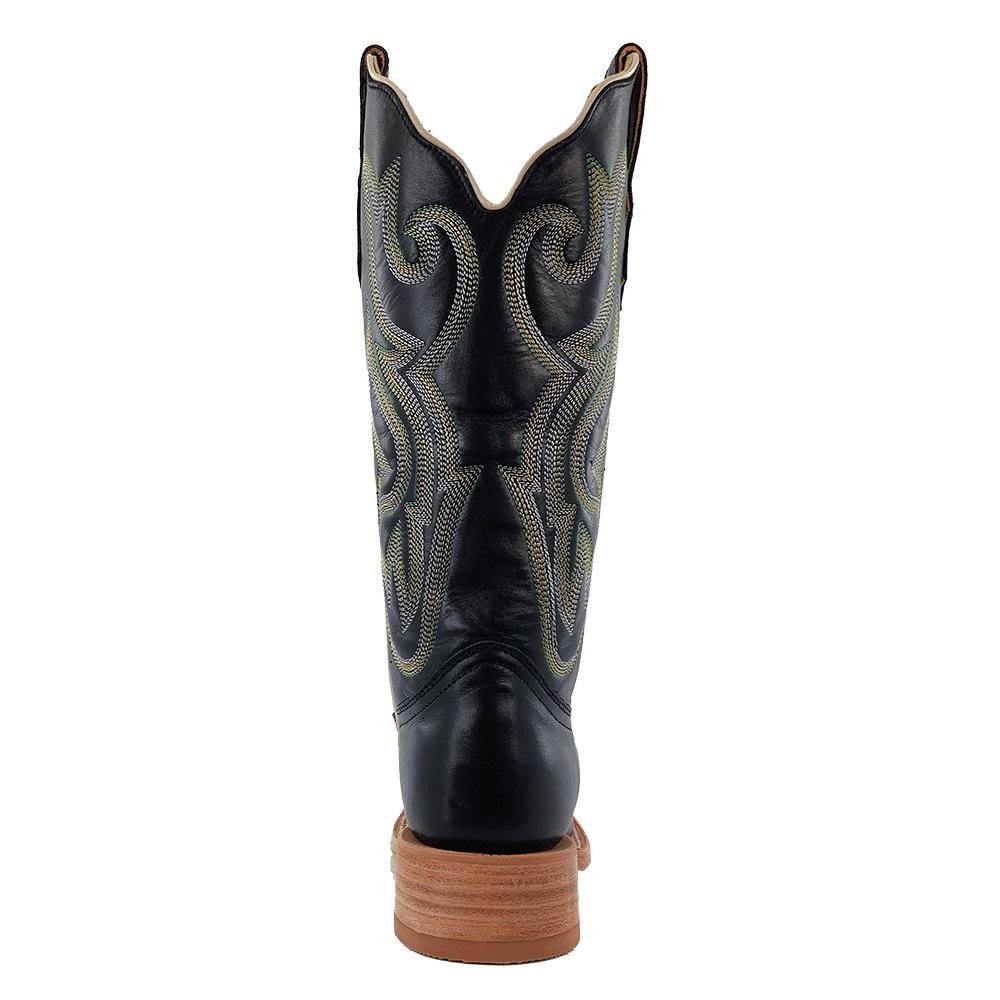 R Watson Women's 14" Black Sinatra Cowhide Western Boot - RWL8310 - 1 - 5B