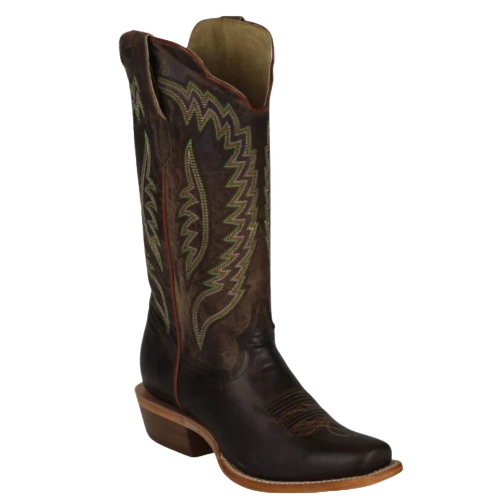 R. Watson Women's 13" Mad Brown Cowhide and Goat Western Boot - WRL0001 - 1 - 5B